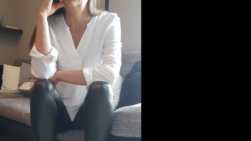 Leder Leggings & Pleaser Heels