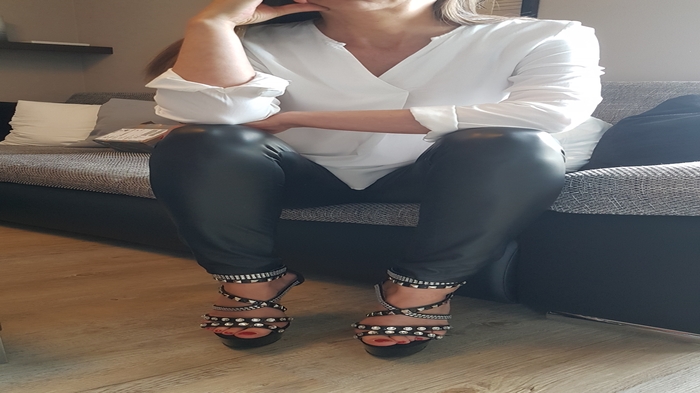 Leder Leggins & Pleaser Heels