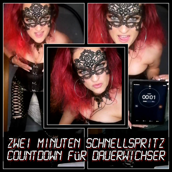 Der zwei Minuten Schnellspritz-Coun...