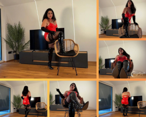 Stiefel-Verehrung  Du kniest für me...