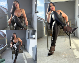 Öffentliche Erniedrigung Sklaven Aufgabe draußen für deine Herrin