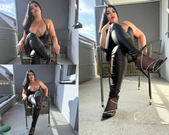 Öffentliche Erniedrigung Sklaven Aufgabe draußen für deine Herrin