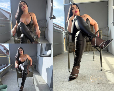 Öffentliche Erniedrigung Sklaven Aufgabe draußen für deine Herrin