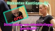 OMG Riskanter Kantinen-BJ! Ladung vom Arbeitskollegen geschluckt!
