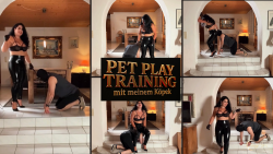 Pet Play Training  Sklave an der Leine als Köpek